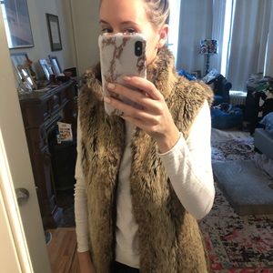 Zara Faux Fur Vest